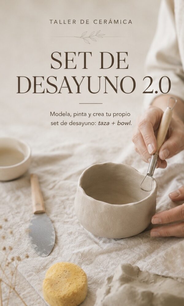 Taller de cerámica ‘Set de Desayuno 2.0’ (13 Junio )